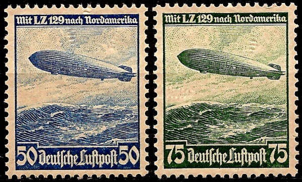 Briefmarke Deutsches Reich Michel 606/607